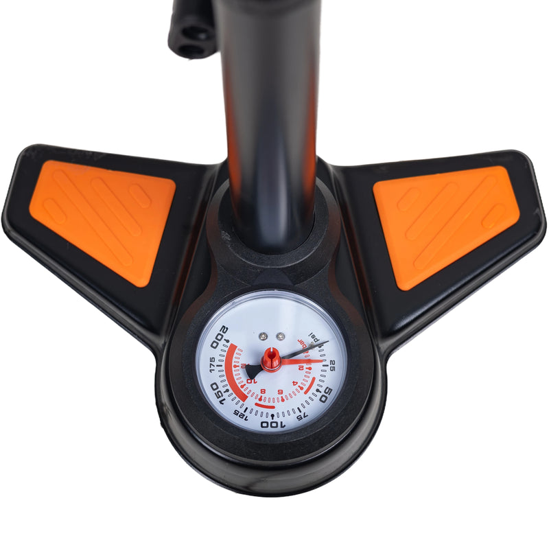 Load image into Gallery viewer, Upten Bicycle Floor Air Pump with Gauge 160 Psi Stand Foot Bike Pumps 042