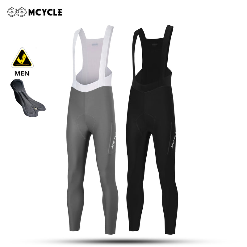 Load image into Gallery viewer, MCYCLE Men's Long Cycling Bib Tights with Side Pockets MK113