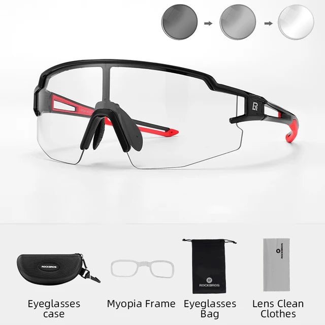 Load image into Gallery viewer, ROCKBROS Photochromic Sports Cycling Sunglasses 1017