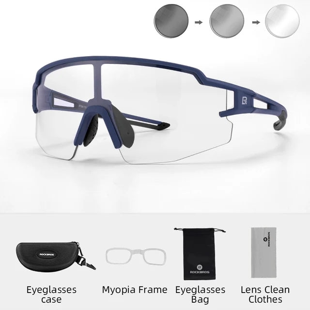 Load image into Gallery viewer, ROCKBROS Photochromic Sports Cycling Sunglasses 1017