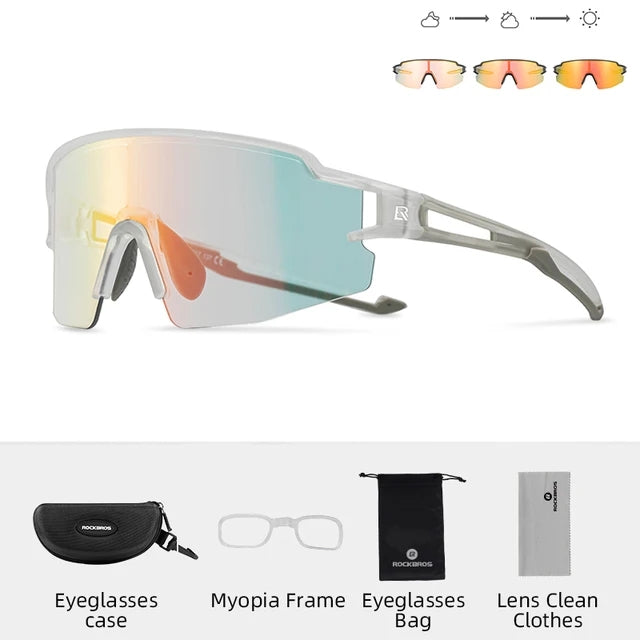 Load image into Gallery viewer, ROCKBROS Photochromic Sports Cycling Sunglasses 1017