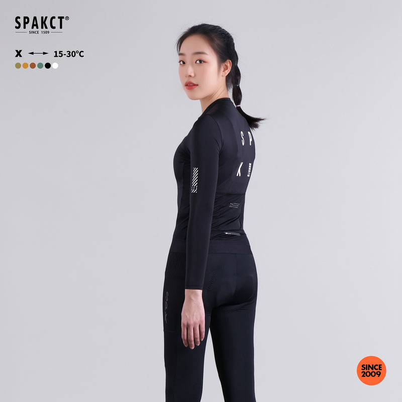 Load image into Gallery viewer, Spackt X Series Women's Long-Sleeved Cycling Jersey YB221066