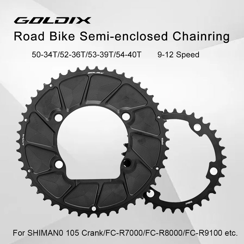 Load image into Gallery viewer, Riro GOLDIX RXS 110BCD Split Double Chainrings