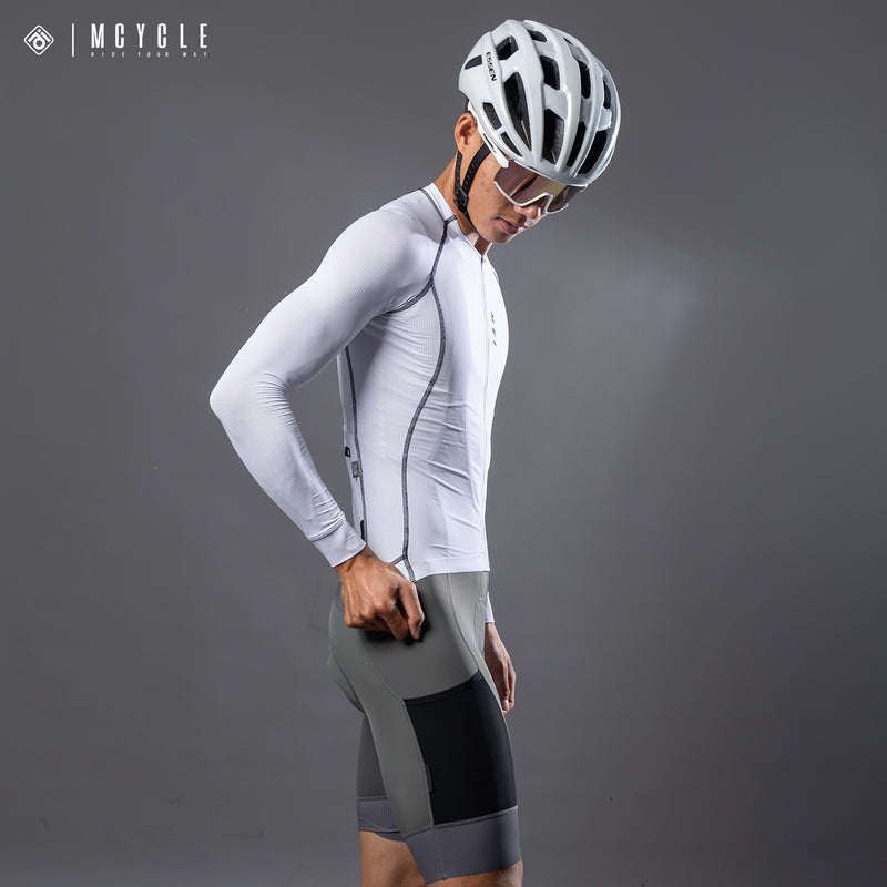 Load image into Gallery viewer, MCYCLE Men’s Long Sleeve Cycling Jersey – UV50+ Breathable Performance Pro Fit MY341
