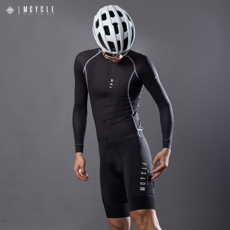 Load image into Gallery viewer, MCYCLE Men’s Long Sleeve Cycling Jersey – UV50+ Breathable Performance Pro Fit MY341