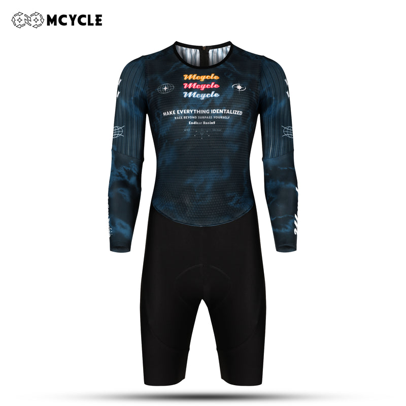 Load image into Gallery viewer, MCYCLE Unisex Time‑Trial TT Skinsuit | Aero One‑Piece Race Cycling Suit with Italy Elastic Interfac Pad MY414