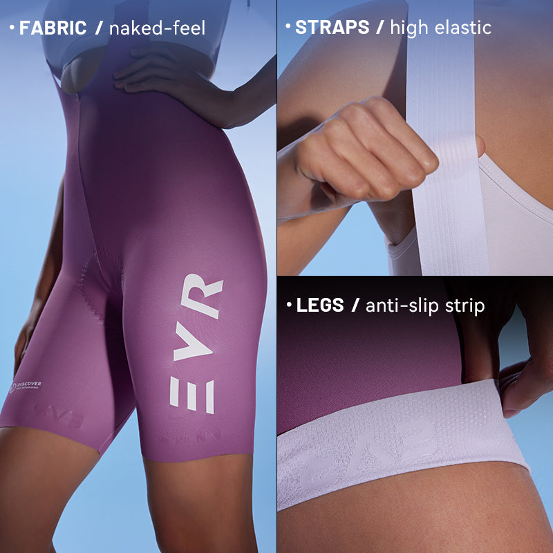 Load image into Gallery viewer, EVR Women’s DISCOVER One-Piece Pro Bib Shorts – 2506 (Powered by Dolomiti®)