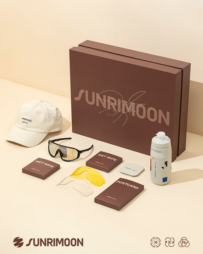 Load image into Gallery viewer, SUNRIMOON Twilight Full‑Frame Cycling Sunglasses Lenses By ZEISS, Photochromic, Interchangeable Sports Glasses for Cycling Running Outdoo JN2501A