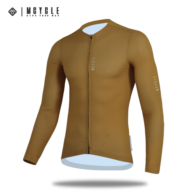 Load image into Gallery viewer, Mcycle Man Solid Color Bamoo Fiber Long Sleeve Cycling Jersey MY242