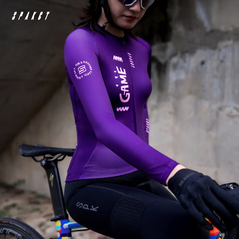 Load image into Gallery viewer, Spakct GAME ON Long Sleeve Women’s Cycling Jersey YB221076