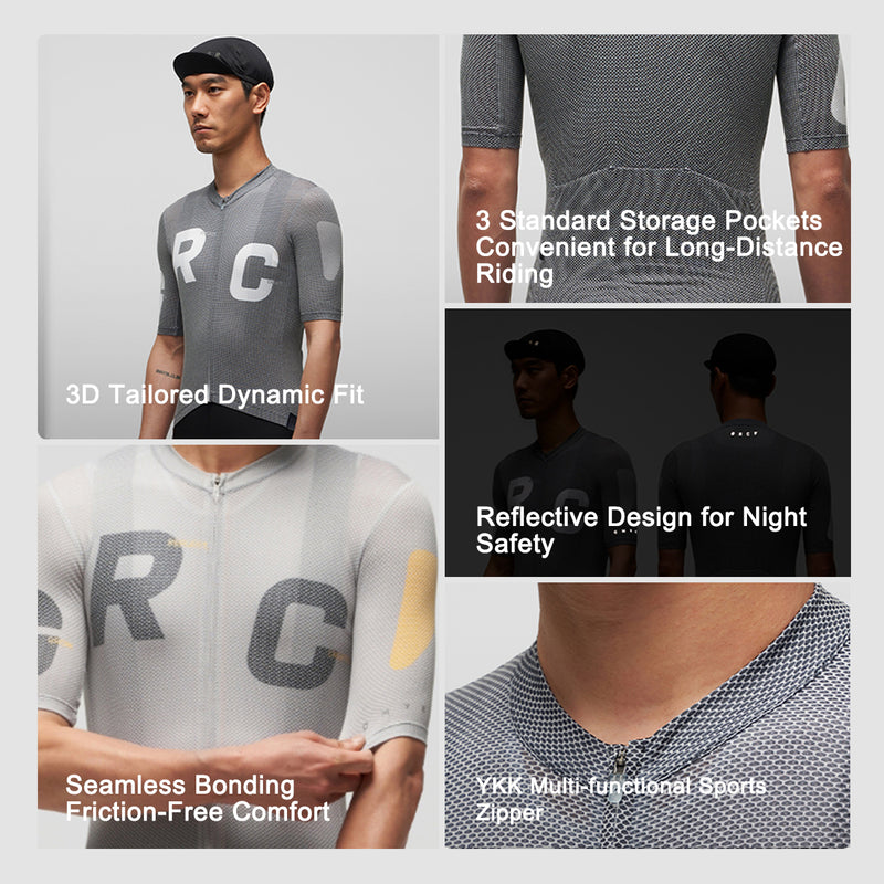 Load image into Gallery viewer, GRC Men's CMYK Delta Tencel Lightweight Cycling Jersey 1500