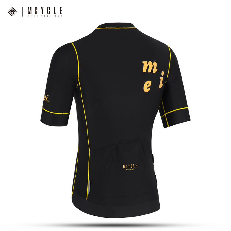 Load image into Gallery viewer, Mcycle Men's Pro Cycling Jersey Top Wear Black MY297