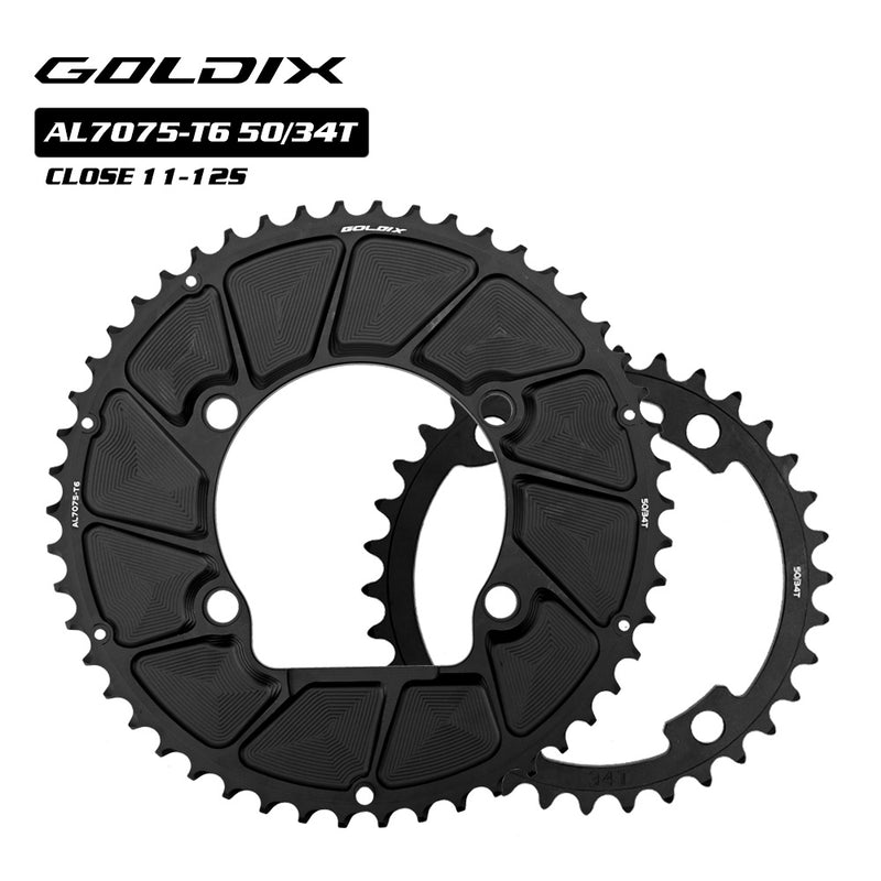 Load image into Gallery viewer, Riro GOLDIX RXS 110BCD Split Double Chainrings