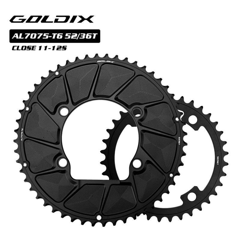 Load image into Gallery viewer, Riro GOLDIX RXS 110BCD Split Double Chainrings