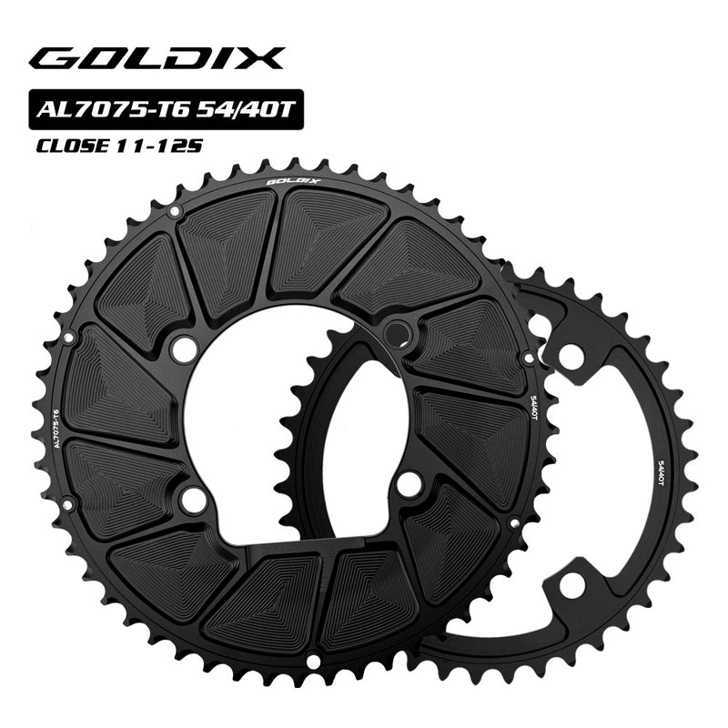 Load image into Gallery viewer, Riro GOLDIX RXS 110BCD Split Double Chainrings