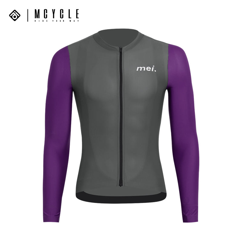 Load image into Gallery viewer, Mcycle Man Contrast Color Long Sleeve Cycling Jersey MY249