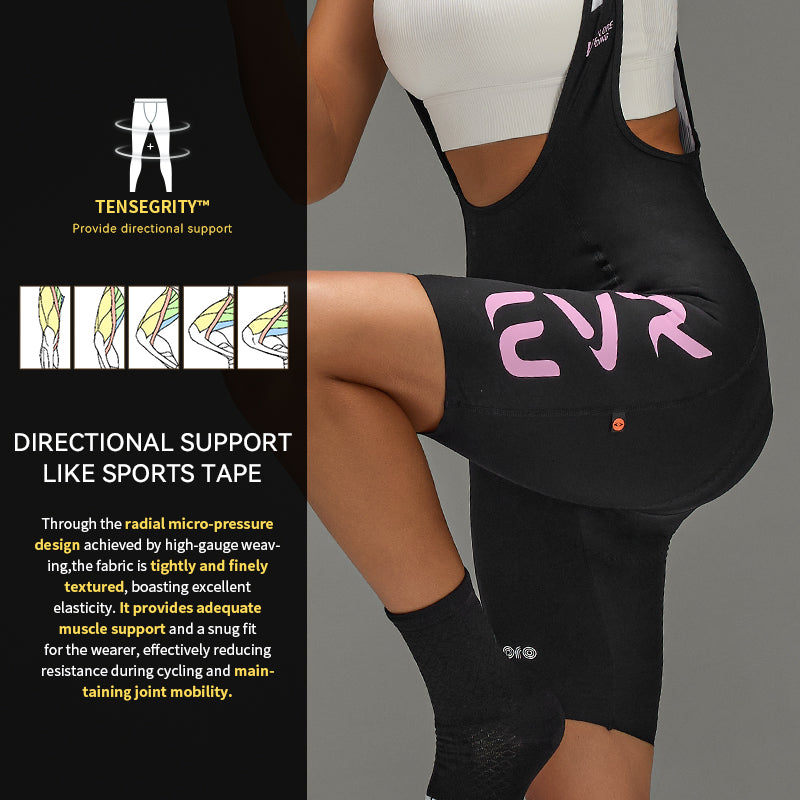 Load image into Gallery viewer, EVR Women’s Pro Cycling Bib Shorts – KX-2428 (Powered by Elastic Interface®)