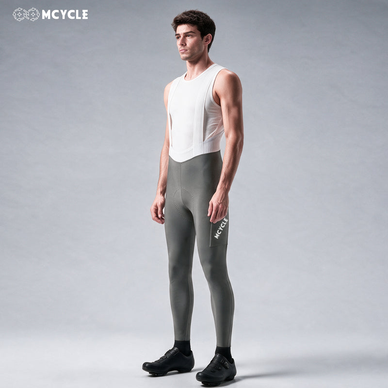 Load image into Gallery viewer, MCYCLE Men's Long Cycling Bib Tights with Side Pockets MK113