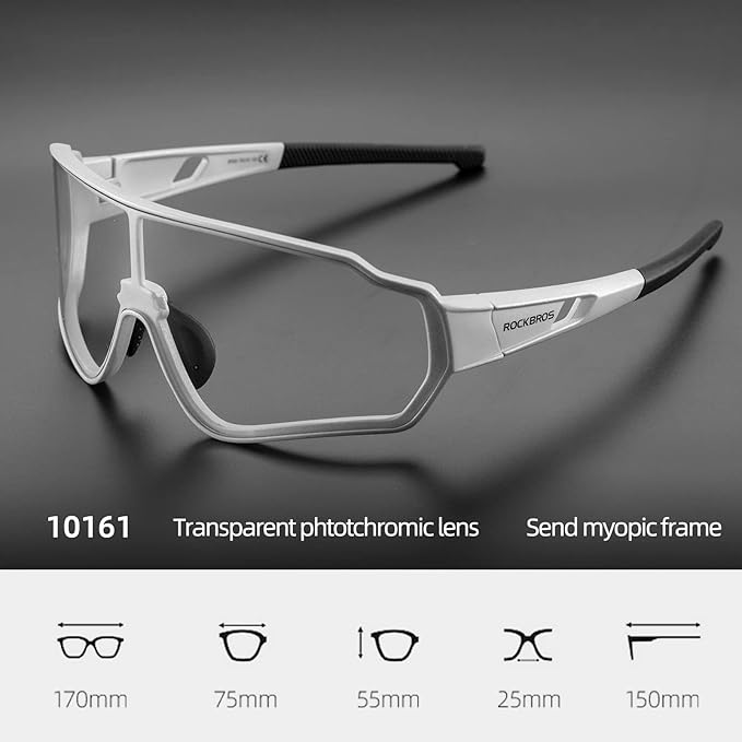 Load image into Gallery viewer, ROCKBROS Bicycle Sunglasses Photochromic and Polarized Sports Cycling Eyewear 1016