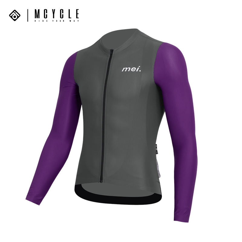 Load image into Gallery viewer, Mcycle Man Contrast Color Long Sleeve Cycling Jersey MY249