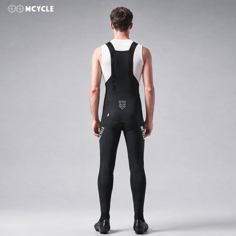 Load image into Gallery viewer, MCYCLE Men's Long Cycling Bib Tights with Side Pockets MK113