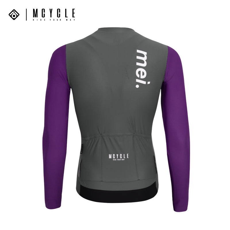 Load image into Gallery viewer, Mcycle Man Contrast Color Long Sleeve Cycling Jersey MY249