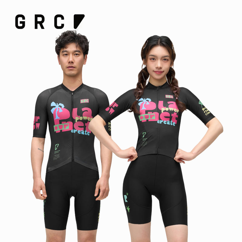 Load image into Gallery viewer, GRC Unisex CMYK Colorful Power Technical Cycling Jersey - Summer Edition 1241