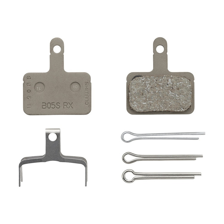 Load image into Gallery viewer, Shimano Disc Brake Pad BP-B05S-RX Resin without Fin for MT200 Brakes OE