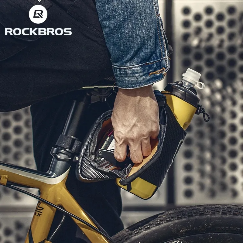 Load image into Gallery viewer, ROCKBROS Bike Saddle Bag with Water Bottle Holder C32BK
