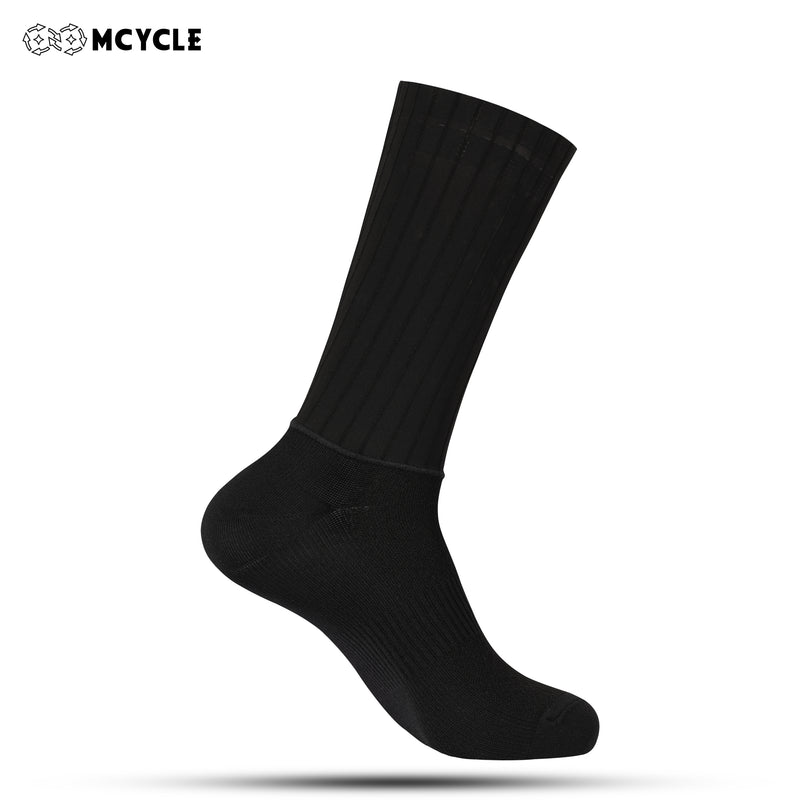 Load image into Gallery viewer, MCYCLE Aero Cycling Socks, Non-Slip Silicone Cuff, Reflective High-Visibility Breathable Bike Socks MP063