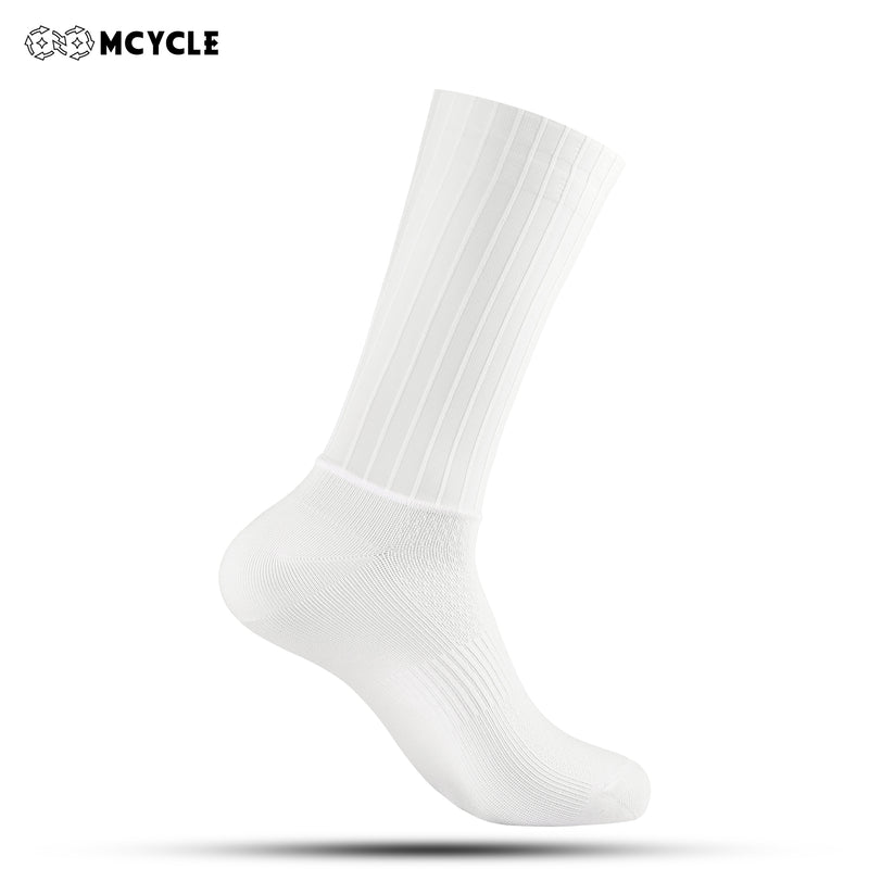 Load image into Gallery viewer, MCYCLE Aero Cycling Socks, Non-Slip Silicone Cuff, Reflective High-Visibility Breathable Bike Socks MP063