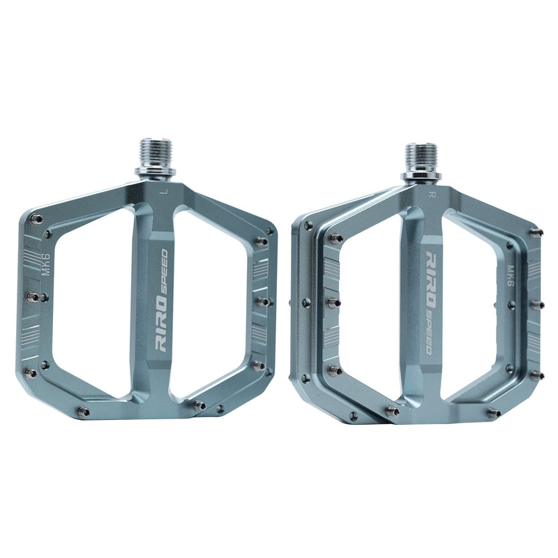 Load image into Gallery viewer, RIRO MK6 CNC Aluminum Flat Pedals | Mountain Bike / Folding Bike / Urban Commuter Pedals K60