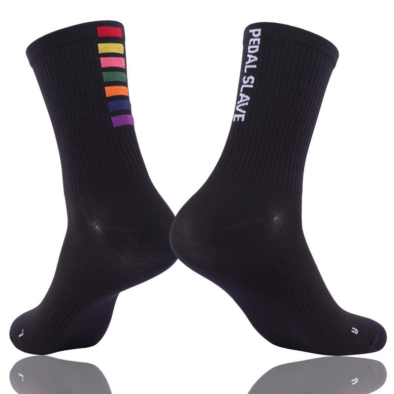 Load image into Gallery viewer, Pedal Slave Cycling Socks Bicyle Sock White/Black MP033