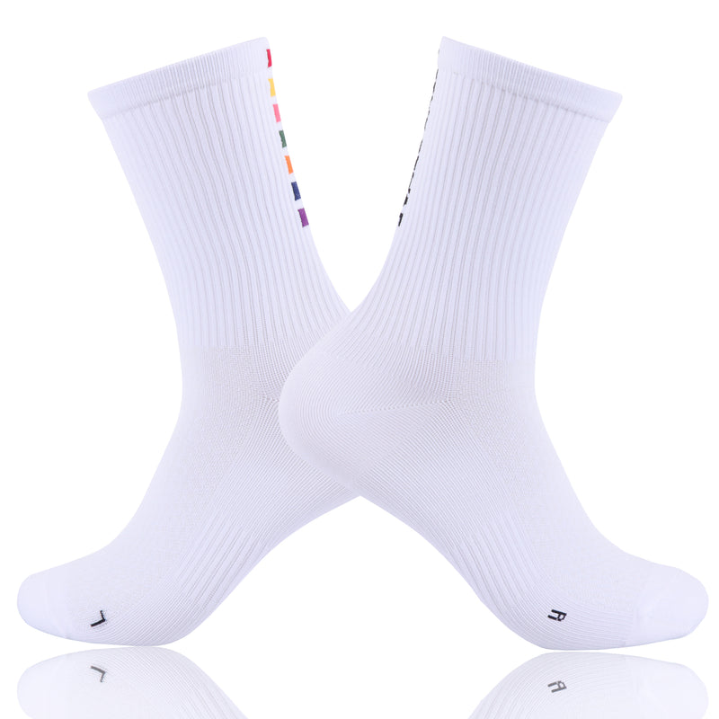 Load image into Gallery viewer, Pedal Slave Cycling Socks Bicyle Sock White/Black MP033