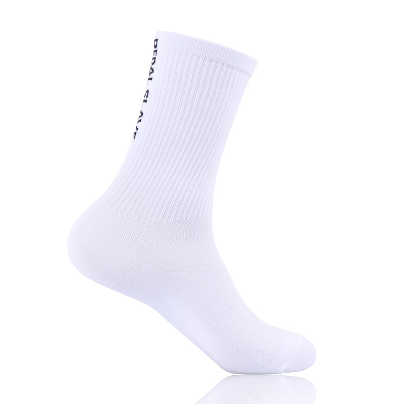 Load image into Gallery viewer, Pedal Slave Cycling Socks Bicyle Sock White/Black MP033