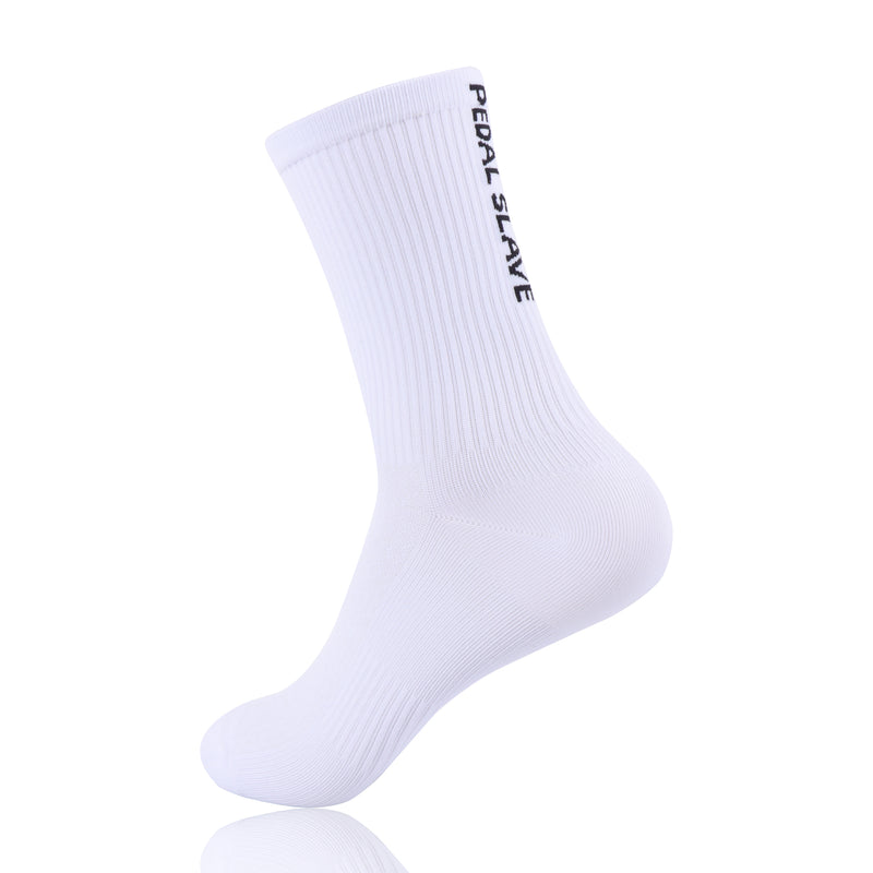 Load image into Gallery viewer, Pedal Slave Cycling Socks Bicyle Sock White/Black MP033