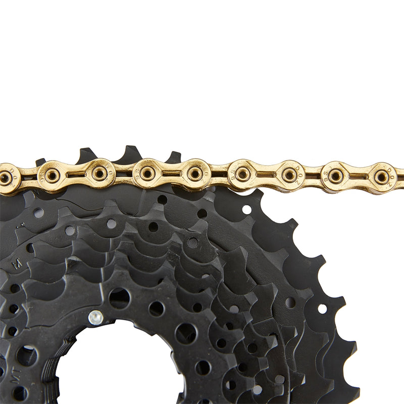 Load image into Gallery viewer, Racework Bicycle Hollow Chain 11 Speed Golden Color