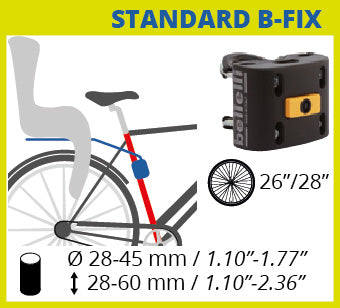 Load image into Gallery viewer, Bellelli Child Rear Bicycle Seat TIGER (up to 22 kg) with Standart B-fix system