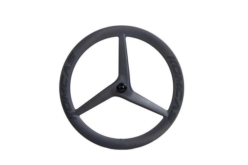 Load image into Gallery viewer, KOMCAS Tri Blade Triathlon Disc Brake Carbon Front Wheel
