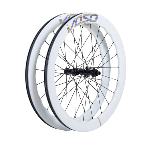 SCOM VOSO Lite Undulating Carbon Wheels Pearl White