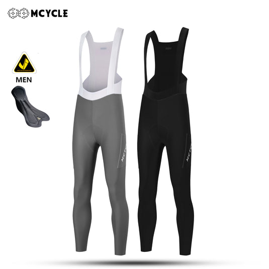 MCYCLE Men's Long Cycling Bib Tights with Side Pockets MK113