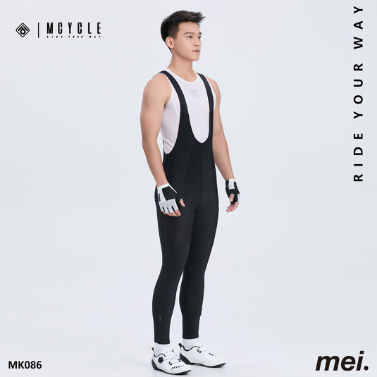 Mcycle Men's Cycling Thermal Bib Tight with Pocket MK086