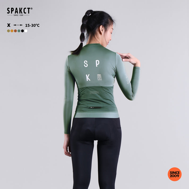 Load image into Gallery viewer, Spackt X Series Women's Long-Sleeved Cycling Jersey YB221066
