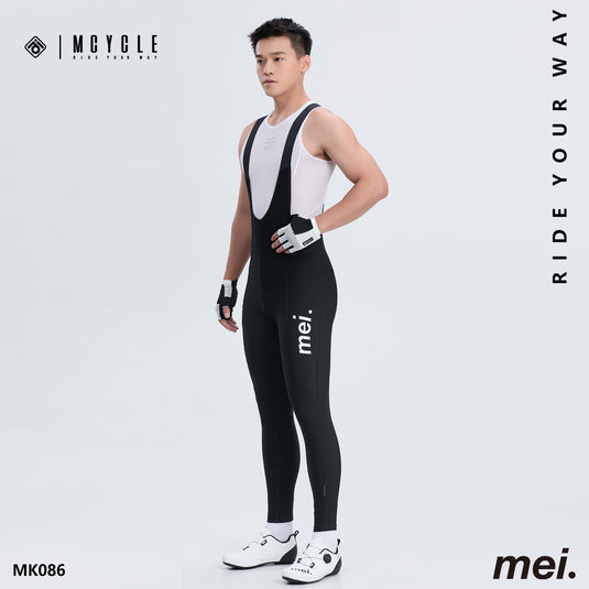 Mcycle Men's Cycling Thermal Bib Tight with Pocket MK086