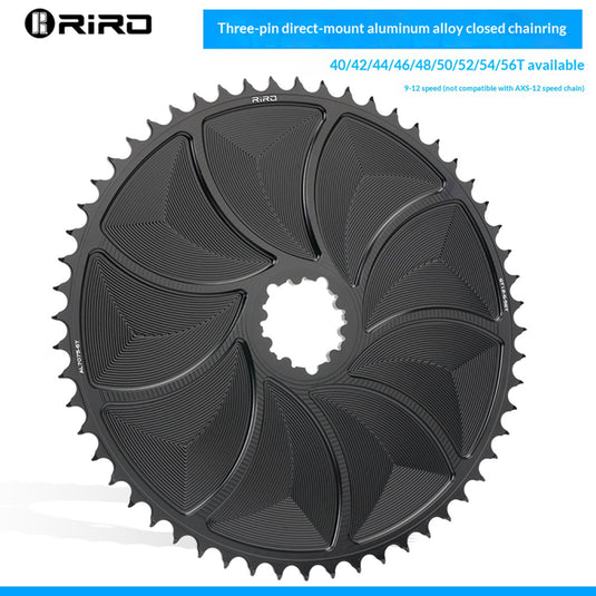 Riro Road GT12 CNC GXP Bike Chainring /52/54/56T Single Chainwheel Closed Chainring