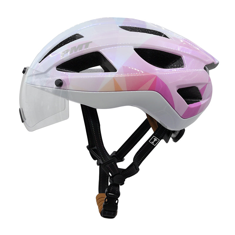 Load image into Gallery viewer, PMT Golf Cycling Helmet with Magnetic Photochromic Sunglasses
