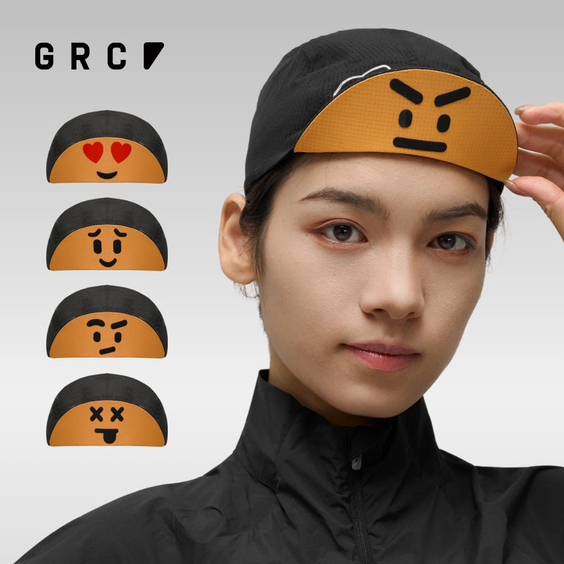 Load image into Gallery viewer, GRC Emoji Cycling Cap - Expressive Performance Headwear 1216
