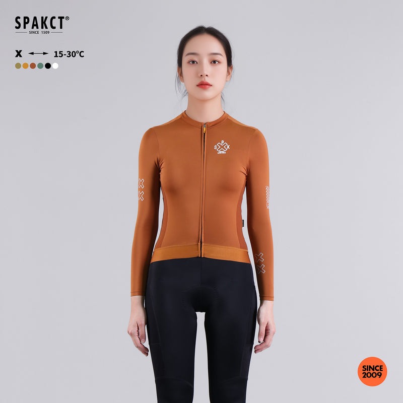 Load image into Gallery viewer, Spackt X Series Women's Long-Sleeved Cycling Jersey YB221066

