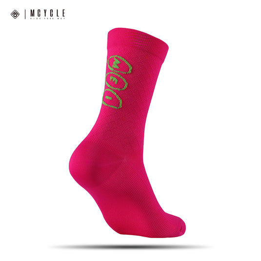 MCYCLE Unisex High-Elastic Athletic Knitted Cycling Socks - MP059 Dopamine Series