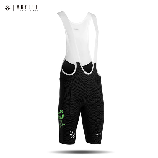 Mcycle Men's Cycling Bib Shorts with High-Perf Elastic Interface Pads MK102